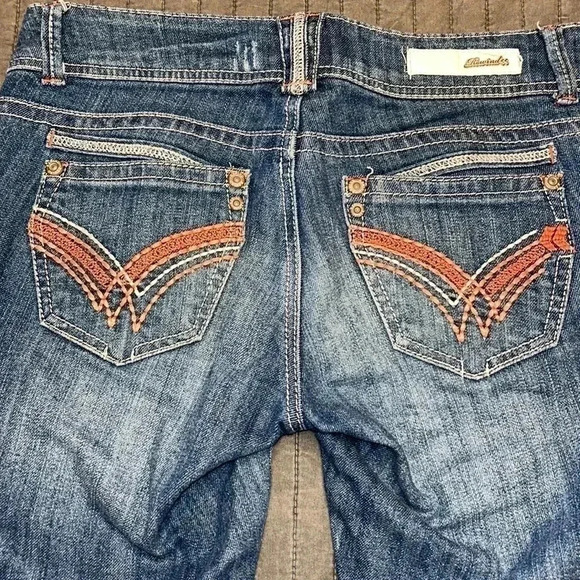 Rewind Cropped Denim Jeans with pink stitch detail size 3 - Picture 7 of 10